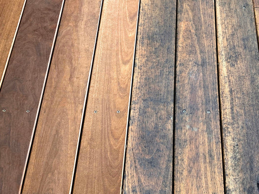 Mould on timber decking