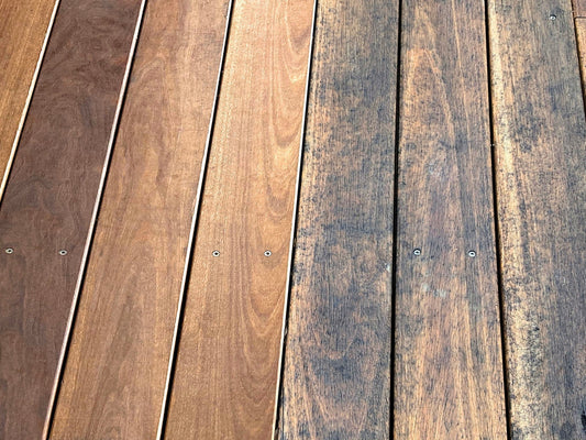 Mould on timber decking
